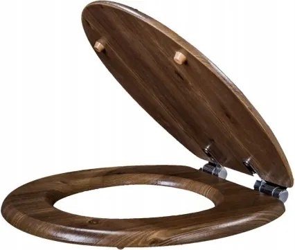 Univerzális WC-ülőke Mdf Dió Cersanit Roca Armatura Hybner Kerékhez