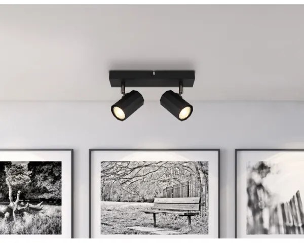Globo 57918-2B - Spotlámpa JAMES 2xGU10/25W/230V fekete