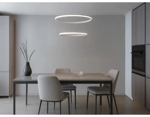 LED dimmelhető kábeles csillár LED/90W/230V 3000-6500K átm. 60 cm + távirányító