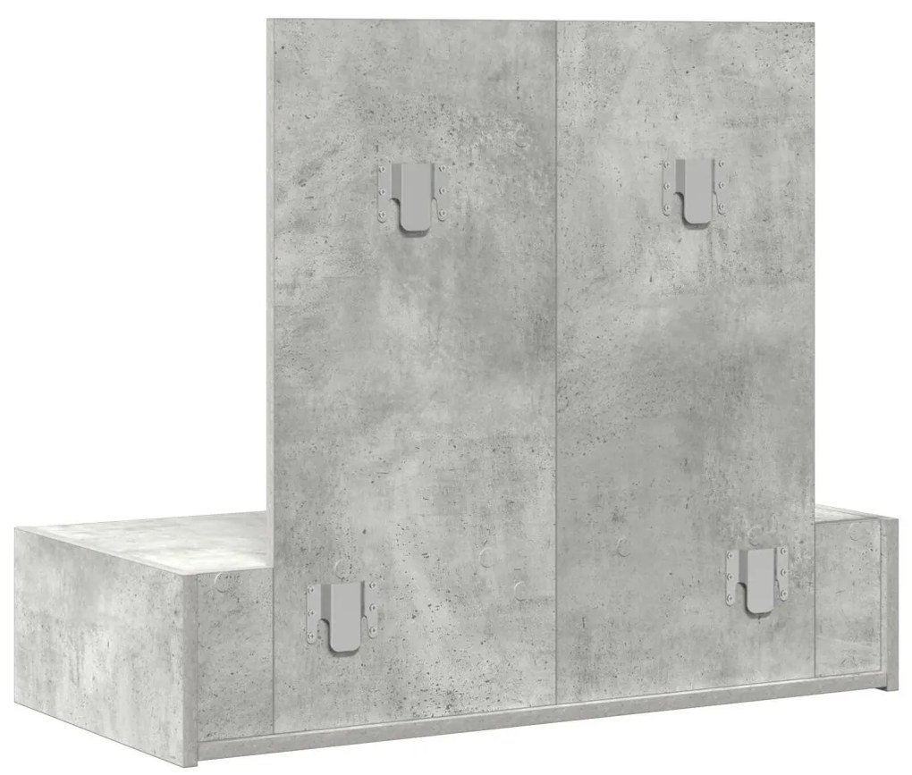 Fali öltöztetőasztal Beton Szürke 83x40x70 cm