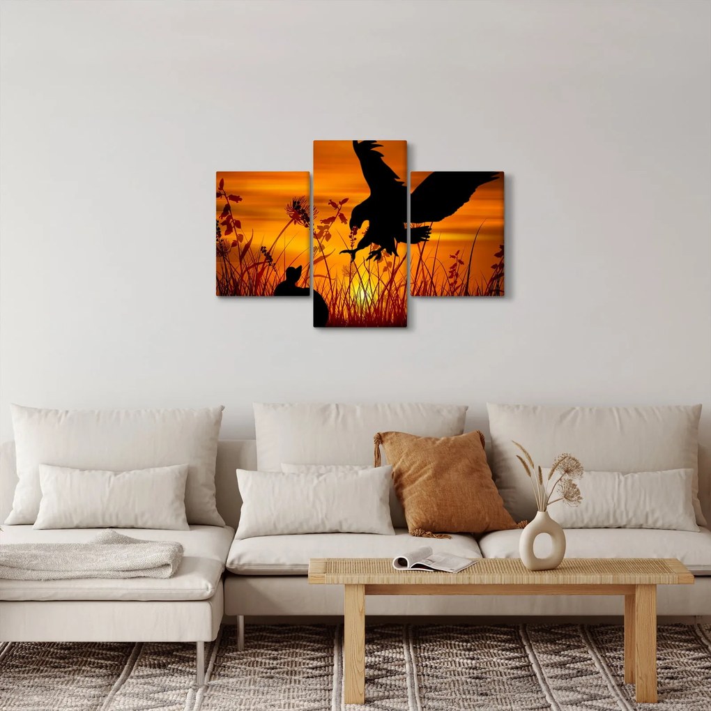 A ragadozó sziluettjének képe (90x60 cm)