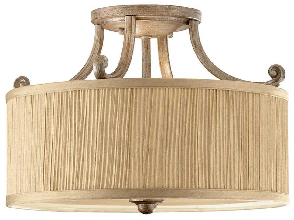 Elstead Feiss - Felületre szerelhető csillár ABBEY 3xE27/100W/230V bézs ED0304