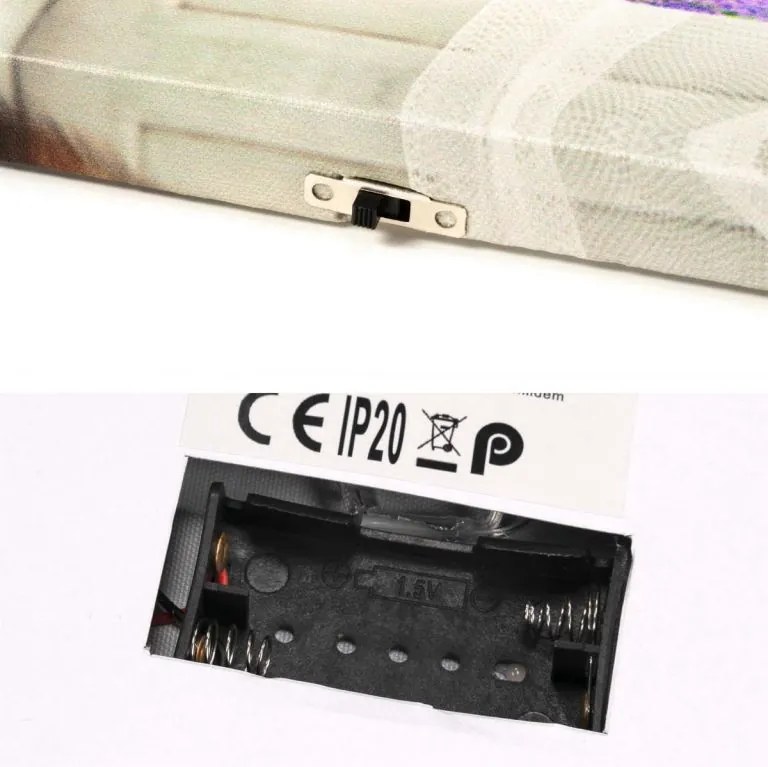 NEXOS Falikép macska az ablakon 1 LED 30 x 40 cm