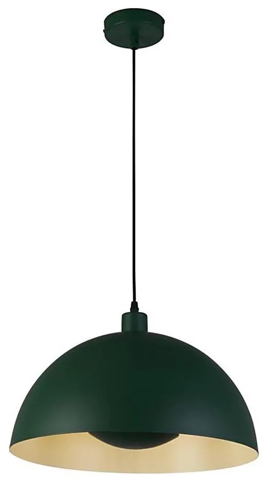 Searchlight 35410GR - MARS kábeles függőlámpa 1xE27/60W/230V, átm. 25 cm, zöld