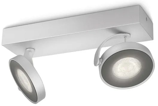 Philips 53172/48/16- LED Dimmelhető lámpa MYLIVING CLOCKWORK 2xLED/4,5W/230V