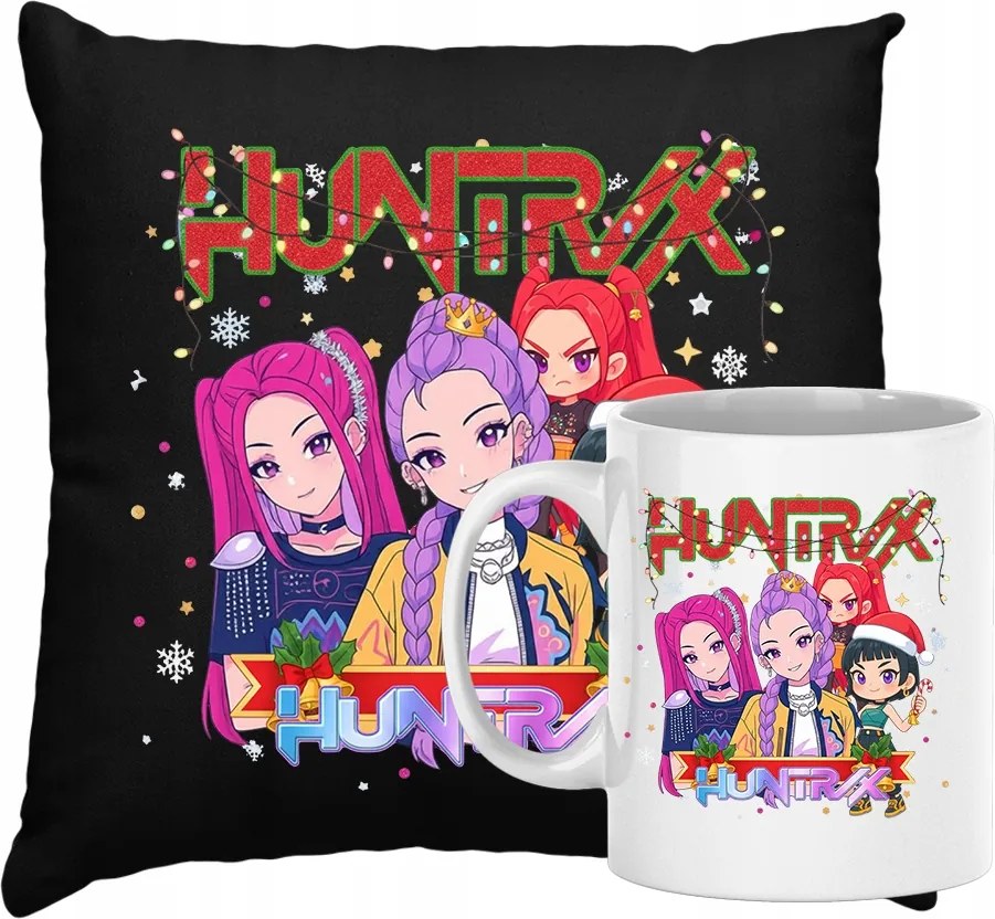 Bögre és párna szett Huntrix Demon Hunters Kpop