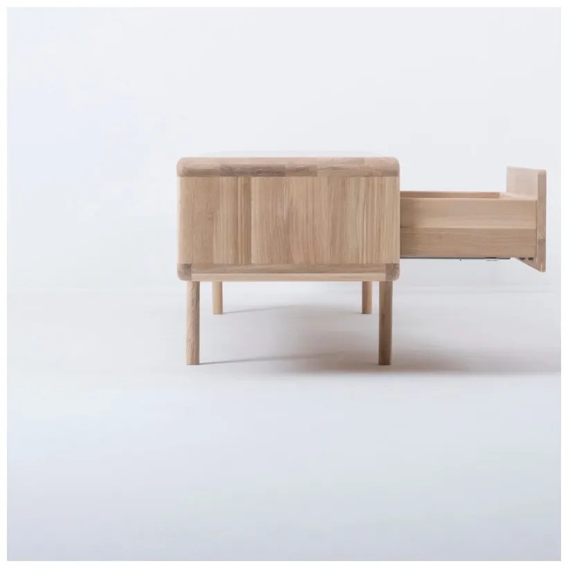 Fawn tömör tölgyfa TV állvány 3 fiókkal - Gazzda