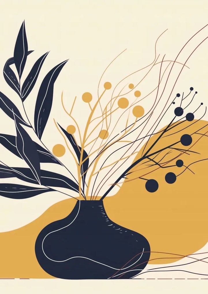 Poszter 21x29,7cm Sötét levelek nyugalma