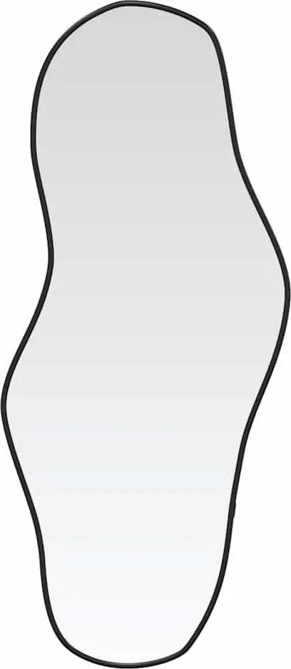 vidaXL fekete falitükör 60x25 cm