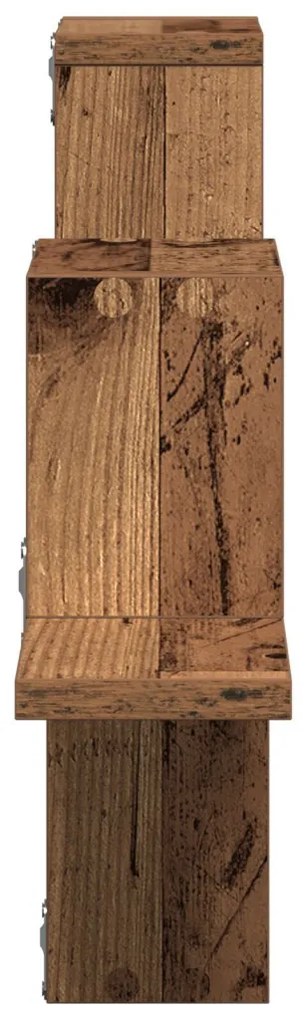 Falipolc Öreg Fa 104,5x10x43 cm Műszaki Fa