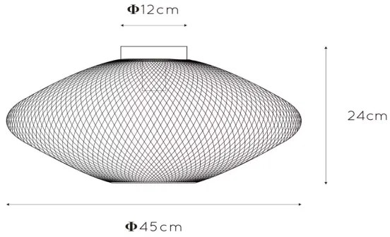 Lucide 21123/45/02 - Mennyezeti lámpa MESH 1xE27/40W/230V sárgaréz
