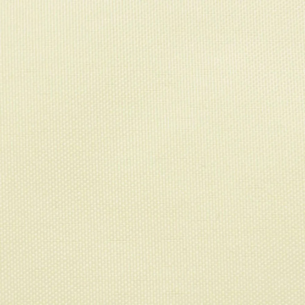 krémszínű trapéz alakú oxford-szövet napvitorla 2/4 x 3 m