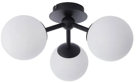 Endon 93489 - Fürdőszobai felületre szerelhető FRIO mennyezeti lámpa 3xG9/3W/230V IP44 fekete