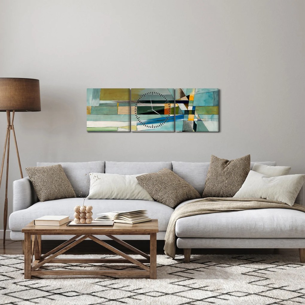 Kép - Absztrakció (órával) (90x30 cm)