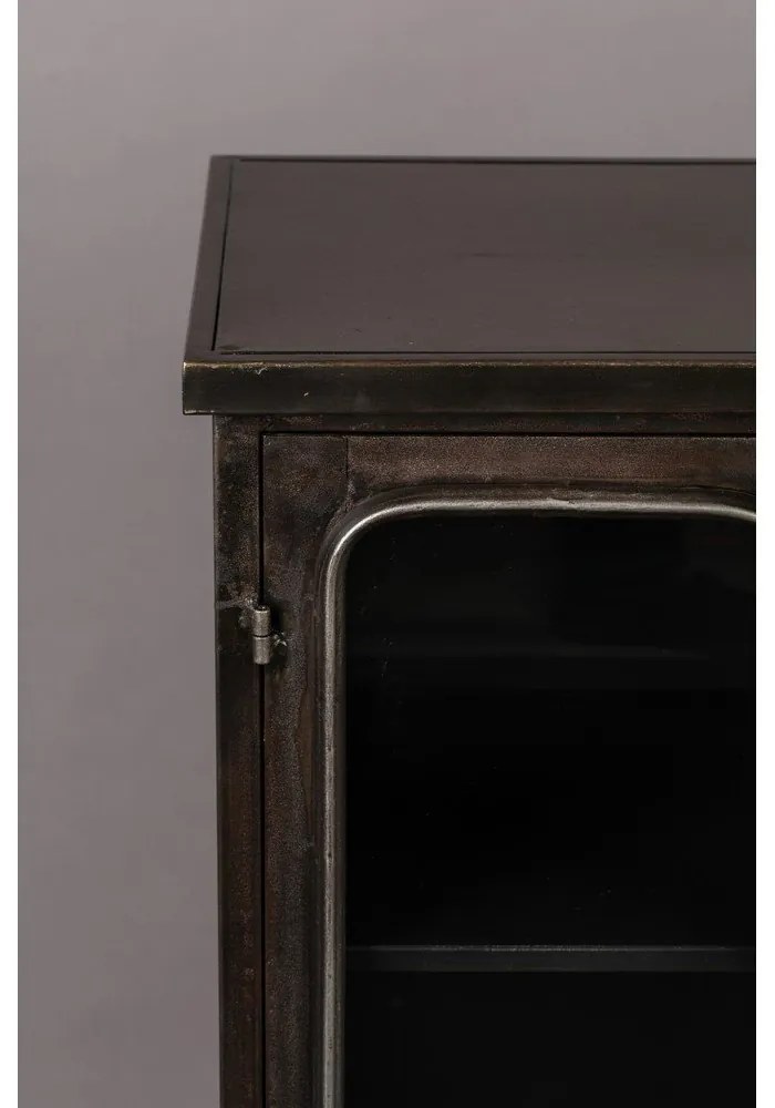 Fekete fém tálalószekrény 60x100x35 cm Denza – Dutchbone