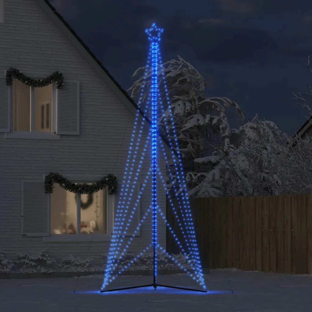 kék LED karácsonyfa 861 LED 478 cm