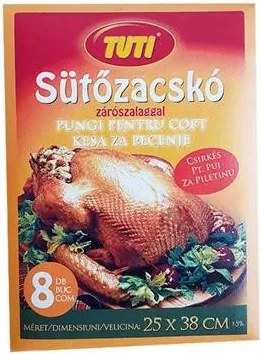 Sütőzacskó, csirkés,25 x 38 cm, 8 db, TUTI (KHT965)