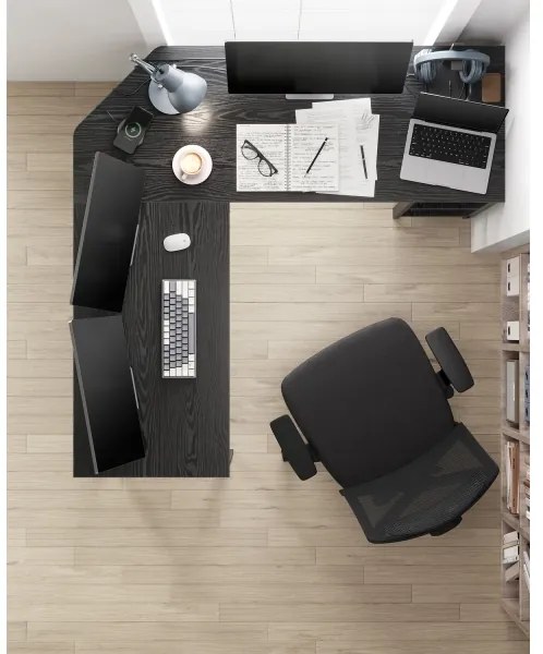 Sarokíróasztal SOLEA fekete