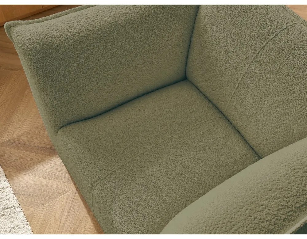 Zöld buklé fotel Giorgia – Bobochic Paris