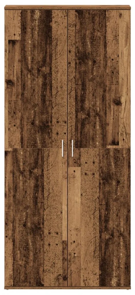 Cipőszekrény polcokkal ajtóval Öreg fa 80 x 39 x 178 cm Faanyag