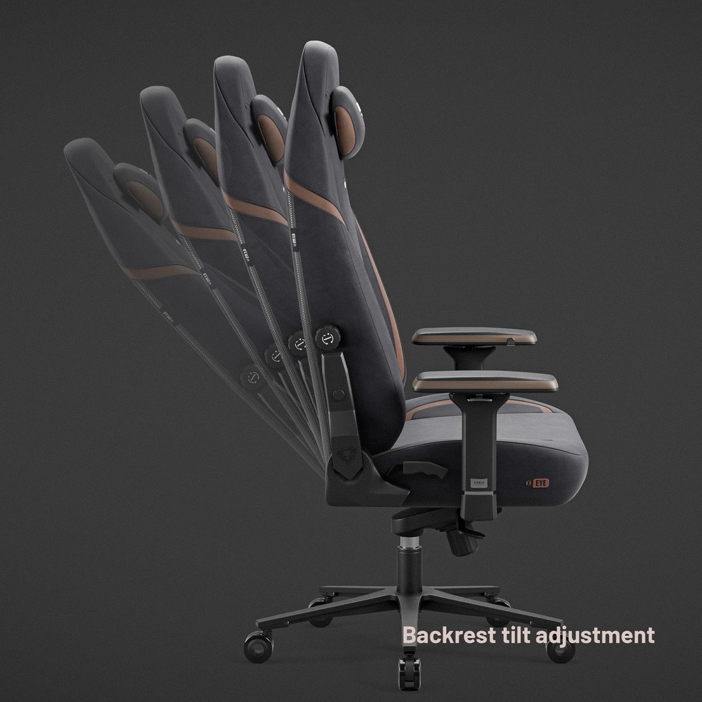 Gamer szék fekete puha Normal Size: Diablo X-Eye 2.0 Soft Black