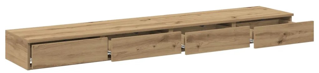 Ágy Fiókok Mesteri Tölgy 180x36,5x16,5 cm Átstrukturált Fa