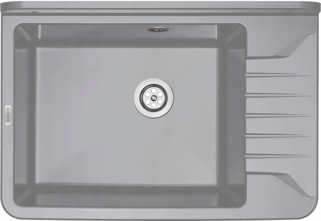 Deante 1 kamrás mosogató Garden szürke, falra szerelhető ZYT_311A