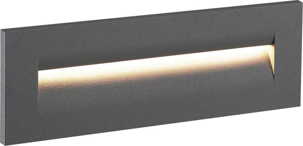 NOVOLUX 643A-L0109A-04 AMBRES Kültéri Falba Építhető Lámpa Antracit LED IP65