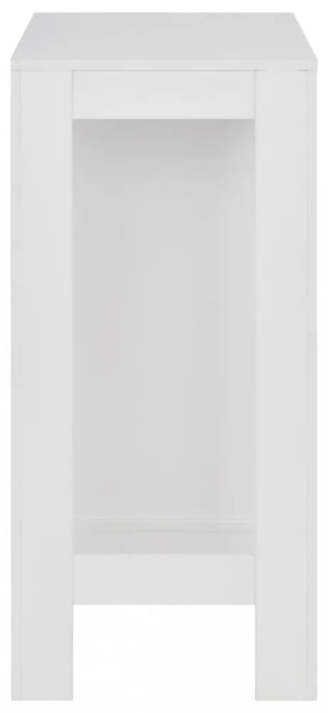 fehér bárasztal polccal 110 x 50 x 103 cm