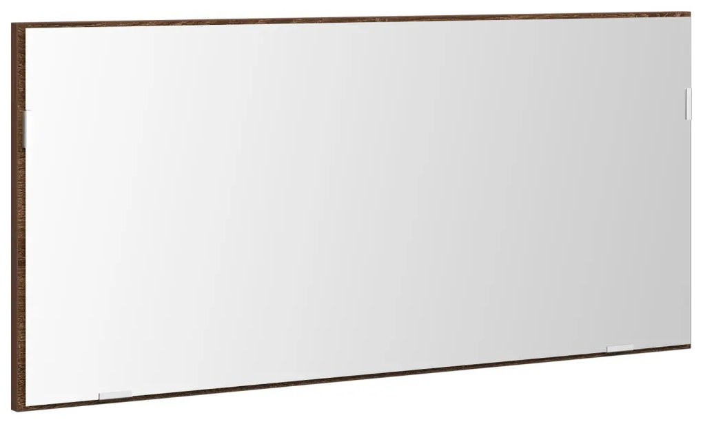 Fürdőszoba Tükörszekrény LED Fénnyel Barna Tölgy 80x37 cm