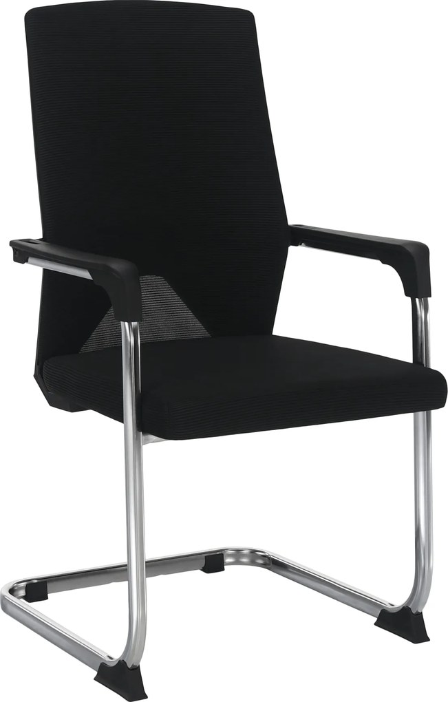 Tárgyalószék, fekete, RAVIL