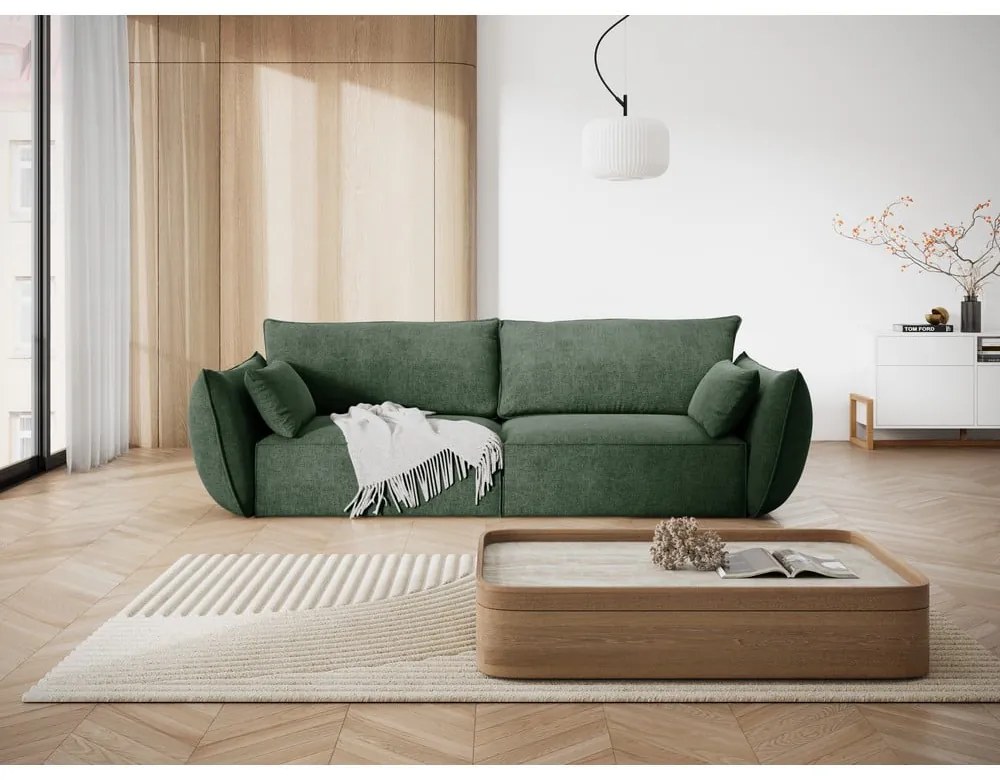 Sötétzöld kanapé 208 cm Vanda – Mazzini Sofas