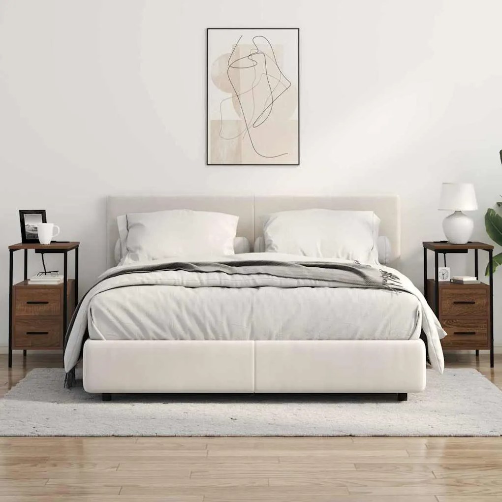 Éjjeli Szekrények 2 pcs barna tölgy 30 x 48 x 61 cm Faanyag
