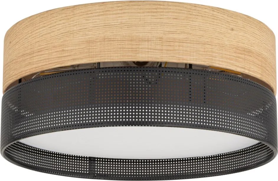 TK LIGHTING 4800 NICOLA Ernyős Mennyezeti Lámpa Fekete E27 IP20