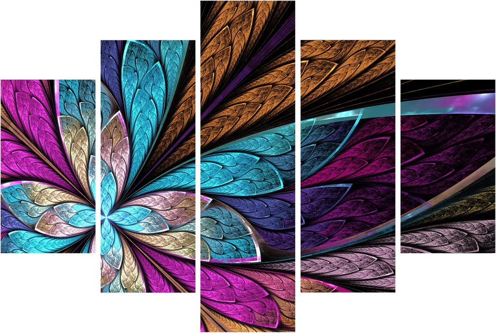 Kép - absztrakció, virág (150x105 cm)