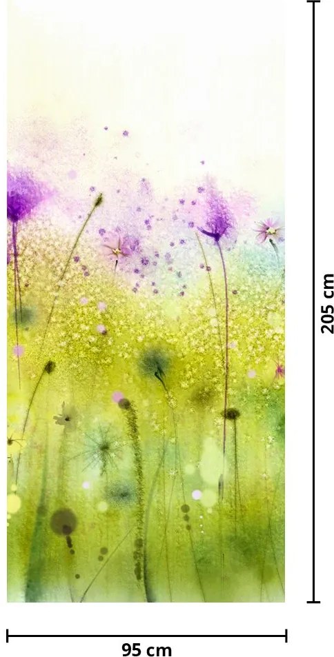 Fotótapéta ajtóra - Réti virágok (95x205cm)