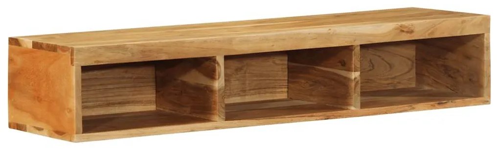tömör akácfa falra szerelhető TV-szekrény 100x30x19 cm