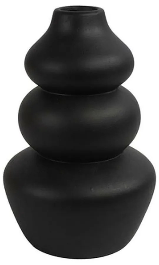 CAIRN fekete kerámia váza 22 cm