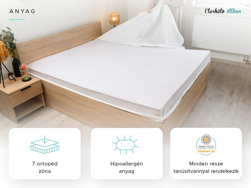 Táskarugós matrac 160 x 200 cm SOMMERA 18 cm Matracvédő: Matracvédő nélkül