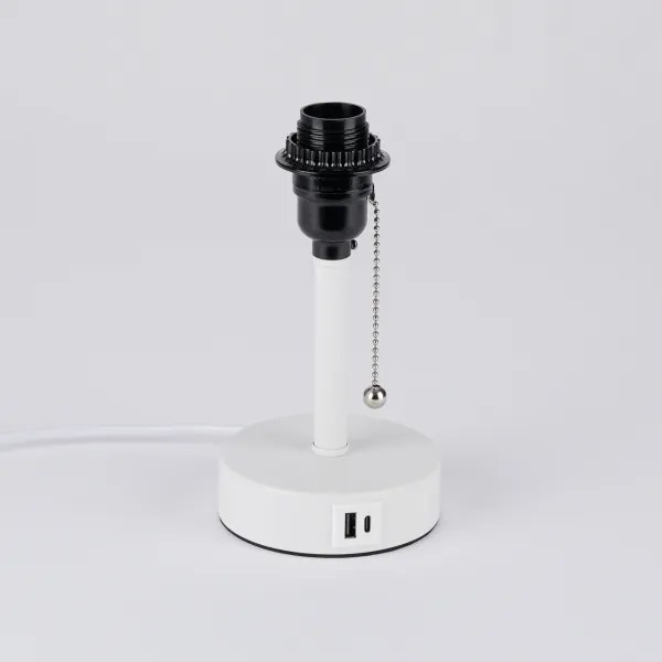 BRILAGI - USB-portos asztali lámpa TABLON 1xE27/25W/230V fehér