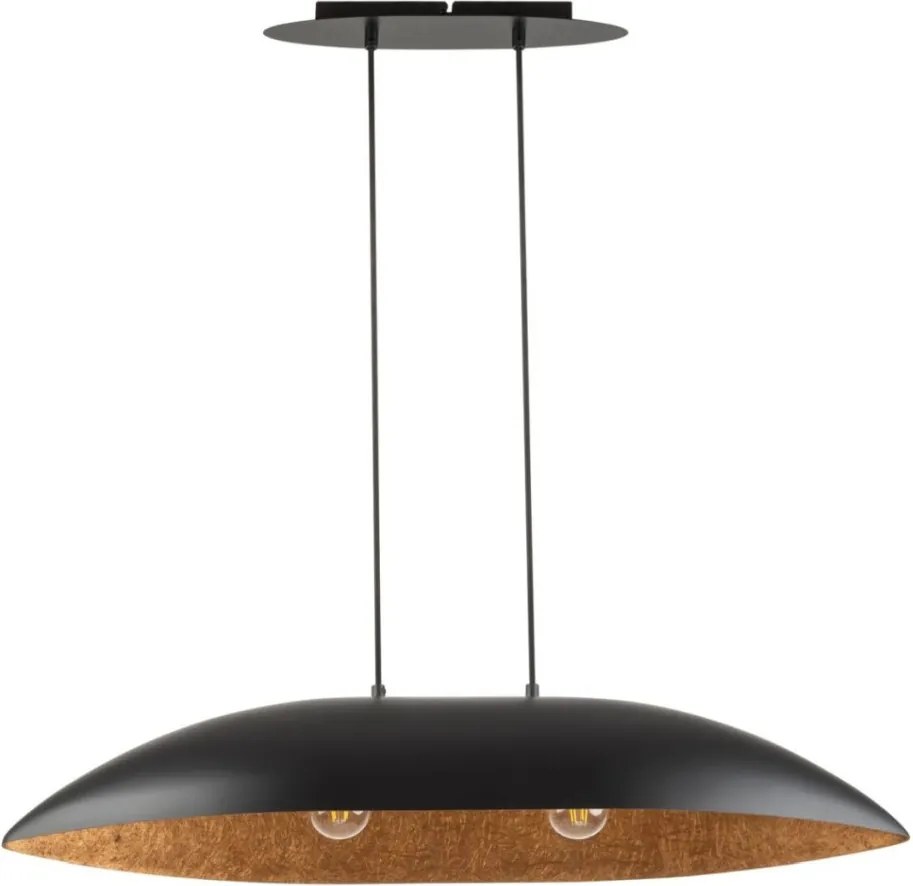 SIGMA LIGHTING 40635 GONDOLA Modern Függesztett Lámpa Fekete, Réz E27 IP20