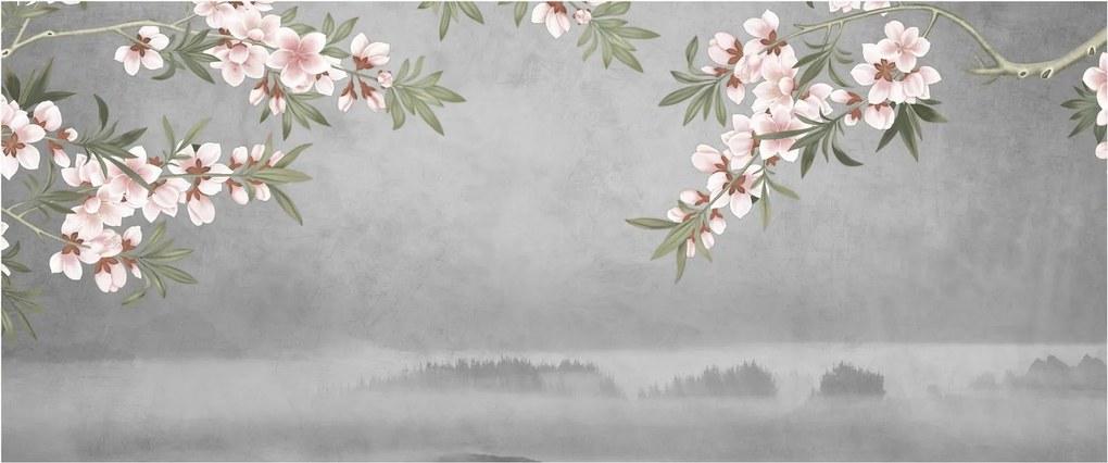 Kép - Hold a táj felett (120x50 cm)