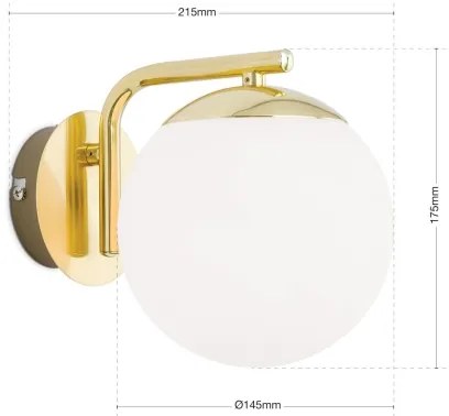 Orion - Fali lámpa MADIS 1xE14/40W/230V arany