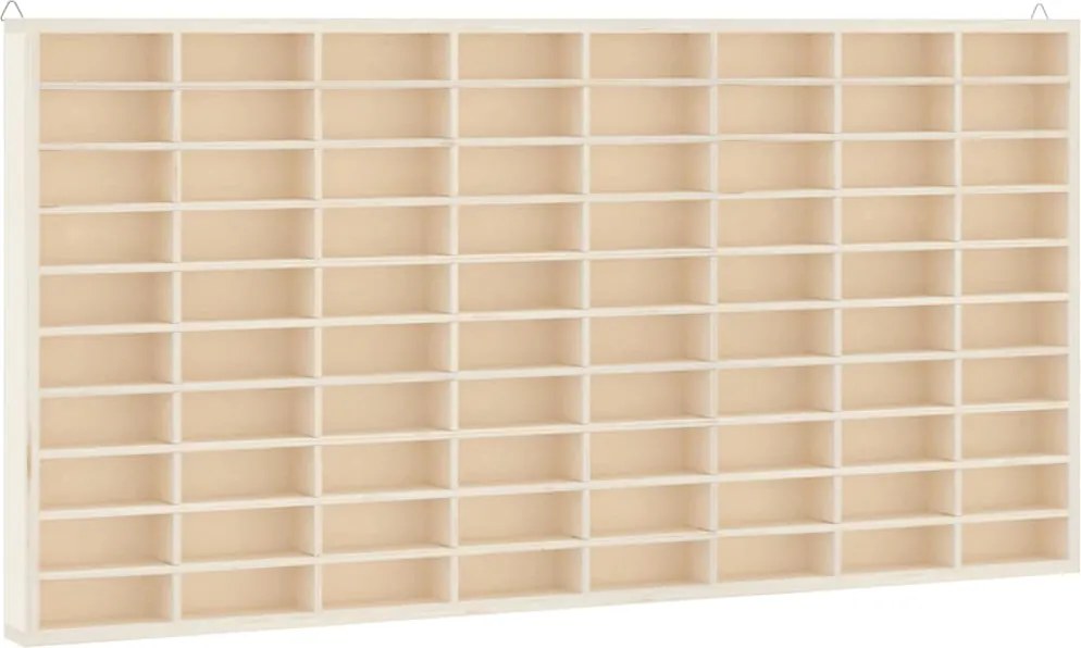 vidaXL fa gyűjtői vitrin 80 rekesszel 80x4,5x40,5 cm