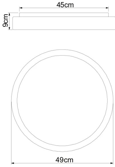 Globo 41587-24 - SONNY LED 24W mennyezeti dimmer, távirányítóval
