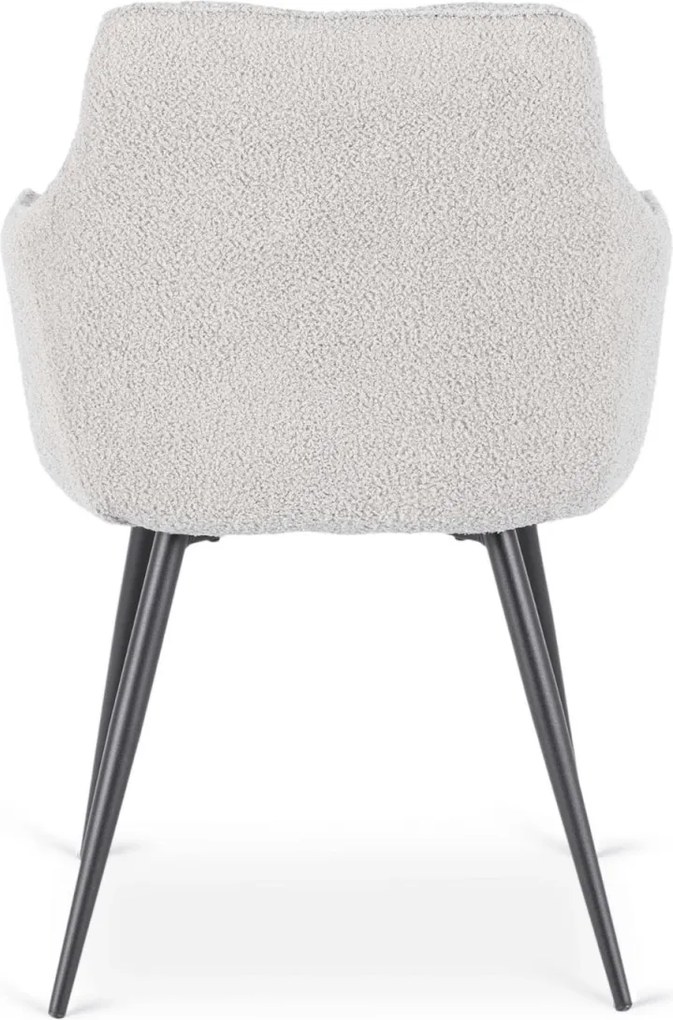Szék szürke színben, bouclé kárpittal. NAWARA