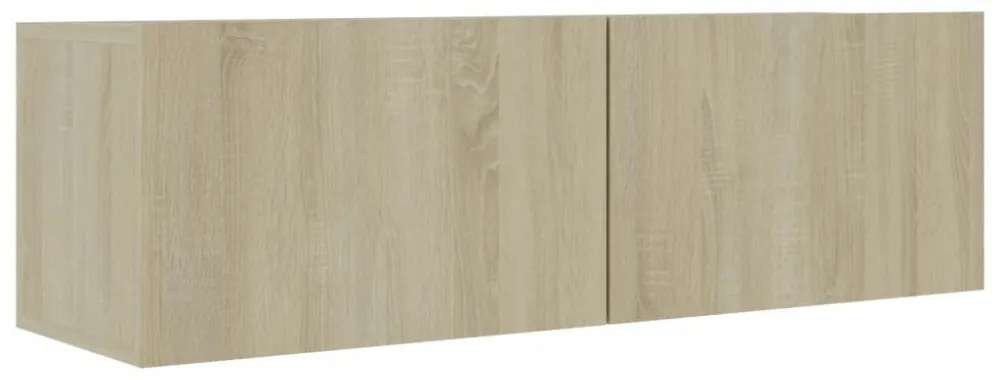 sonoma tölgy szerelt fa TV-szekrény 100 x 30 x 30 cm