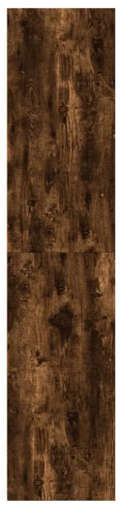 füstös tölgy színű szerelt fa magasszekrény 30 x 41 x 185 cm