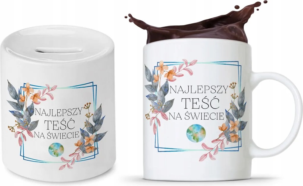 Após Szett Apának Bögre Persely fényképes nyomtatással