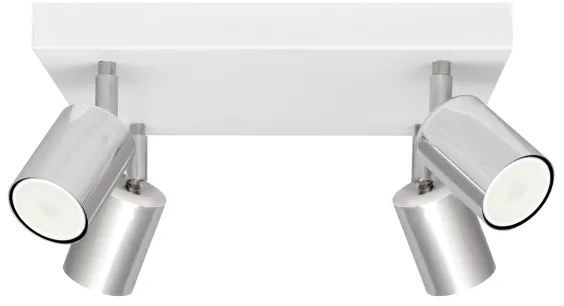 LED Spotlámpa TUNE 4xGU10/4,8W/230V matt króm/fehér